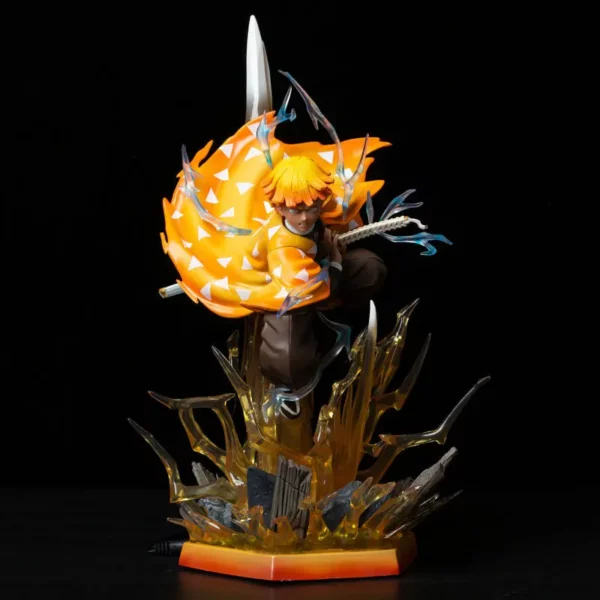 Figurine Zenitsu, Demon Slayer / Kimetsu no Yaiba, lampe de chevet coup de tonerre